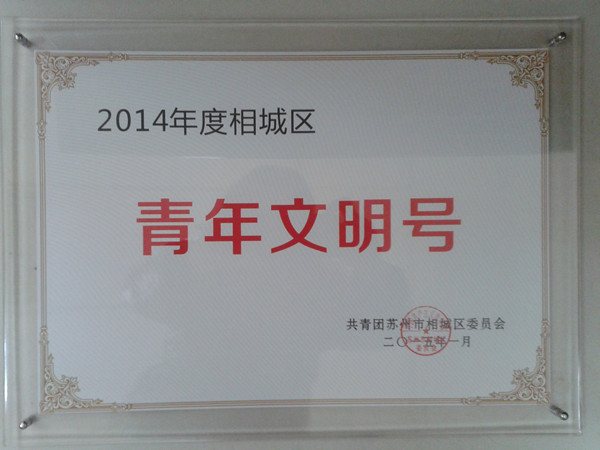 我司團委被授予青年文明號稱號
